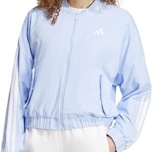 NWT Adidas Women's Light Blue Track Jacket